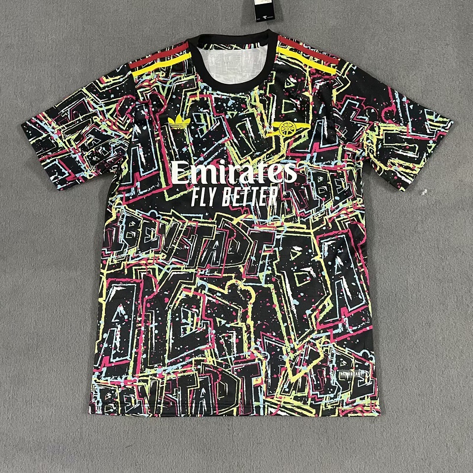 AAA Quality Arsenal 25/26 Black/Yellow/Pink Training Jersey